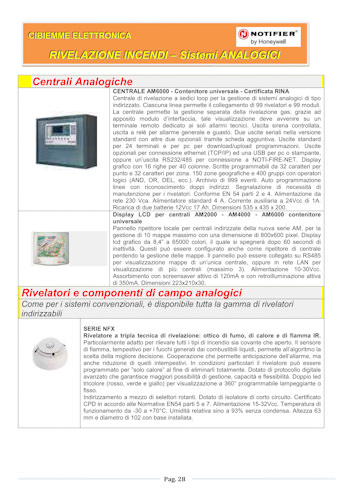 rivelazione incendi - sistemi analogici